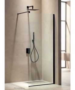 Σταθερό Πάνελ Ντουζιέρας Free Black (WALK-IN)