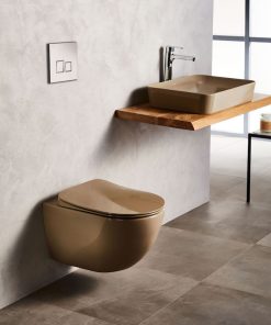 FREE ΛΕΚΑΝΗ ΚΡΕΜΑΣΤΗ CAPPUCINO MATT (FE320-11CM00E-0000) ΧΩΡΙΣ ΚΑΛΥΜΜΑ