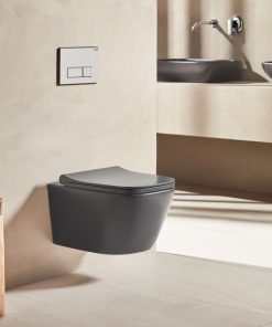 FRESH NEW RIM OUT ΛΕΚΑΝΗ ΚΡΕΜΑΣΤΗ ANTHRACITE MATT (FRE 5610A) ΧΩΡΙΣ ΚΑΛΥΜΜΑ