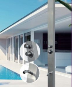 6014  ΣΤΗΛΗ ΠΙΣΙΝΑΣ ΤΕΤΡΑΓΩΝΗ SS316 ΑΝΑΜΕΙΚΤΙΚΗ ΚΑΙ ΣΤΟΜΙΟ ΓΙΑ ΠΛΥΣΗ ΠΟΔΙΩΝ