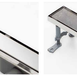 Κανάλι Ντουζιέρας inox 304 αναστρεφόμενο για επικάλυψη με πλακάκι