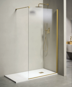 WA G FREE NANO CLEAR WALK-IN ΣΤΑΘΕΡΟ ΠΑΝΕΛ BRUSHED GOLD